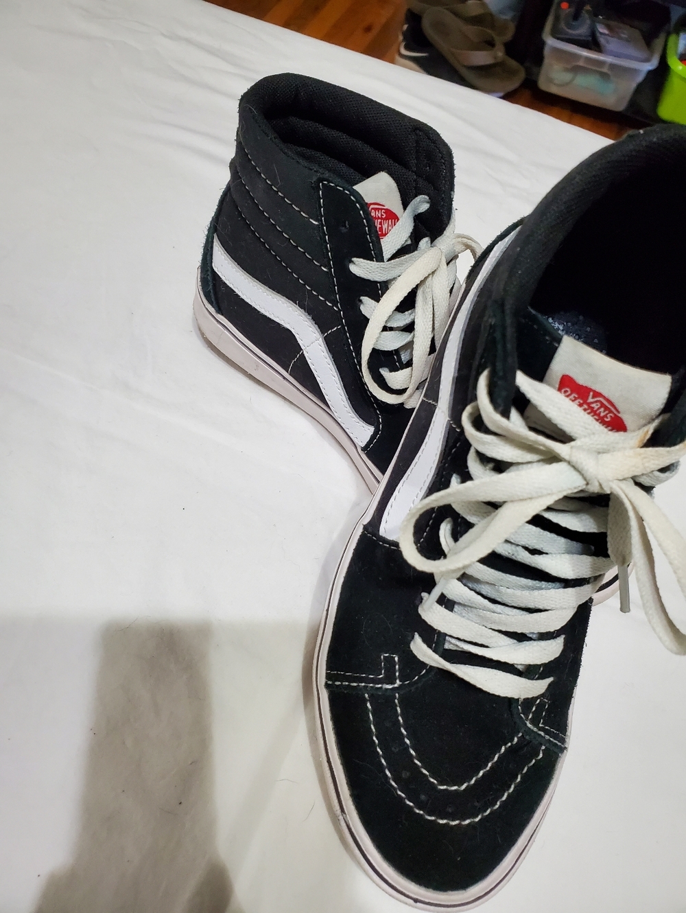 Vans Sk8 Hi Black White High Top Sneakers Womens Mens Unisex Classic Old Skool